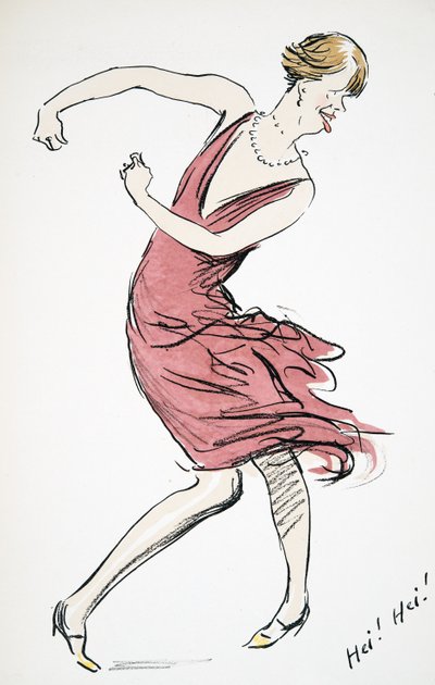 Dancing Transvestite, from White Bottoms, pub. 1927 by Sem